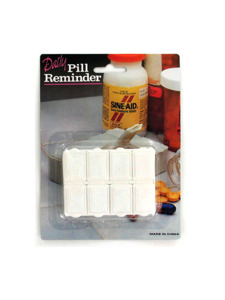 8 day pill reminder with braile
