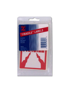 20 pack 3 x 5 pre-printed fragile labels
