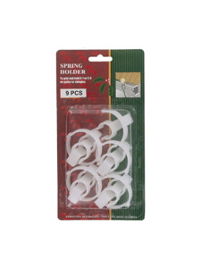 9 piece rain gutter plastic clips for c7 or c9