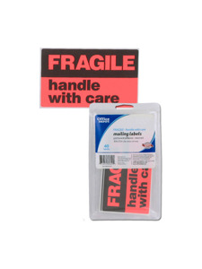 40 pack 3x5 inch fragile labels