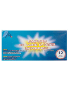 12 pack steel wool soap pads