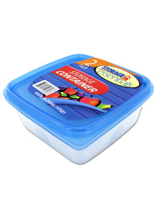 2 Pack storage container with lids