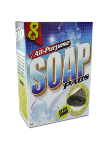 All-purpose steel wool cleaning pads