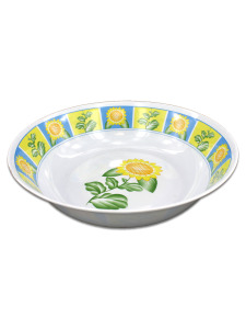 Bowl with sunflower design