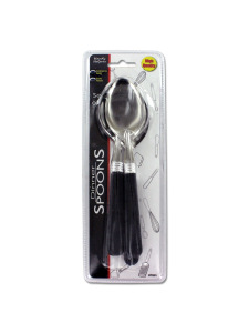 Red dinner spoons (set of 4)