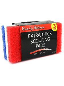 Extra thick scouring pads