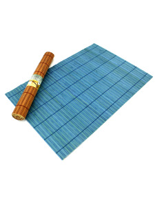 Rolled bamboo place mats