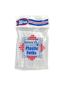 36pc plastic forks