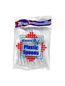 36pc plastic spoons