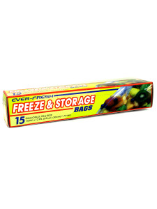 15pk gallon zipper bags