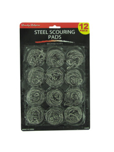 Steel scouring pads (set of 12)