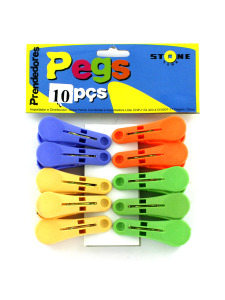 10 Pack clothes pegs