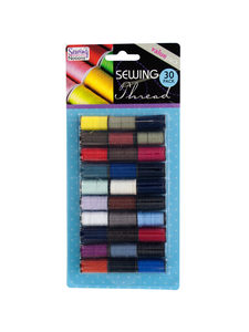 30 pc. sewing thread, assorted colors