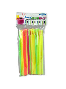 50 pc. spoon drinking straws