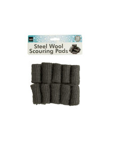 10 Pack steel wool pads