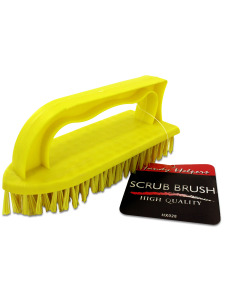 Scrub brush with handle