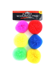 6pk jumbo scouring pads