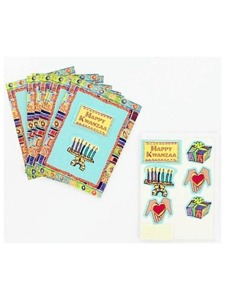 8 kwanza note cards with envelopes