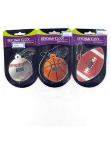 Digital sports clock key chain