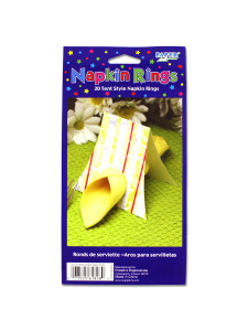 stripe tent napkin ring