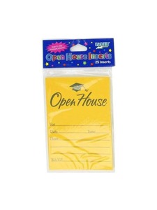 open house inserts 25 per pack yellow
