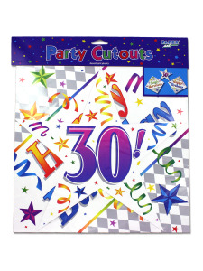 30th birthday cutouts