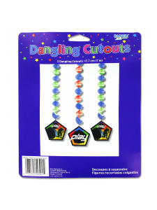 dangling cutouts 3 per pack 7 in l