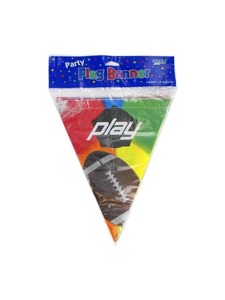 play football 12 ft flag banner