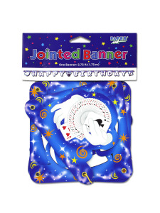 happy birthday jointed banner 5.75 ft