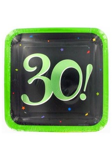 8-10 30TH BDAY PLATE 435 X1
