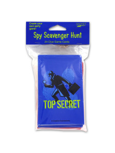 spy scavenger hunt game cards 24 glue game cards per pack
