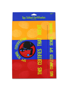 spy school certificates 12 pack