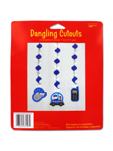 rescue police 3 piece dangling cutouts