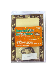 imprintable invites 8 1/2 in x 5 1/2 in 10 pk turkey
