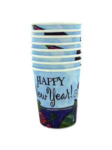 cups 8 pk 7 oz hot/cold new year