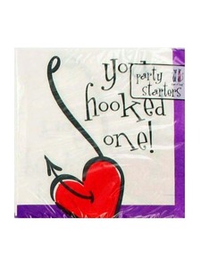 16 small you hooked one napkins