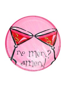 8pk girls night party plates 6.75 inches