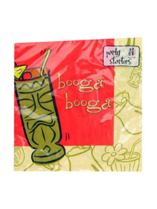 5x5 tiki napkins, 16 count