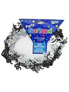 30th birthday 9 foot garland