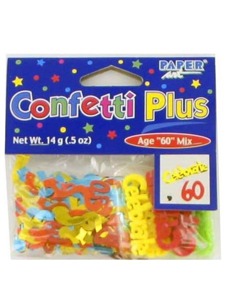 60th birthday confetti