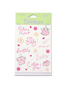 baby girl 4 sheet stickers
