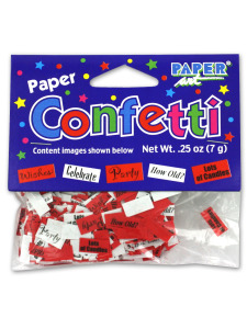 birthday paper confetti assorted sayings