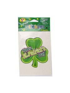 giant 5 in stickers 4 pk clover