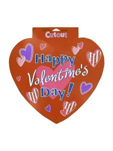 cutout happy valentines day heart
