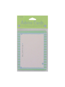 baby boy 20 count mom to be advice cards