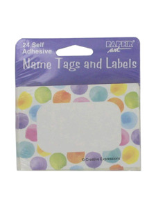 baby me 24 count self adhesive name tags/labels