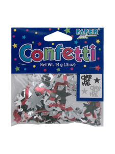 birthday streamer over the hill confetti mix .5 ounce bag