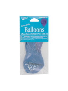 birthday blast 60th 6 round latex balloons