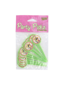 caribbean parrot 12 count party picks