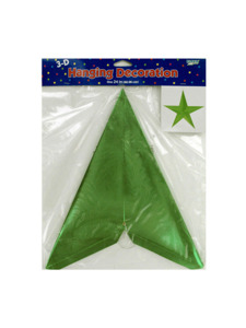 green star 3d hanging decoration 24 inch